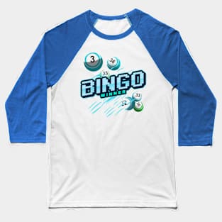 Bingo Game Winner 6 Balls Baseball T-Shirt